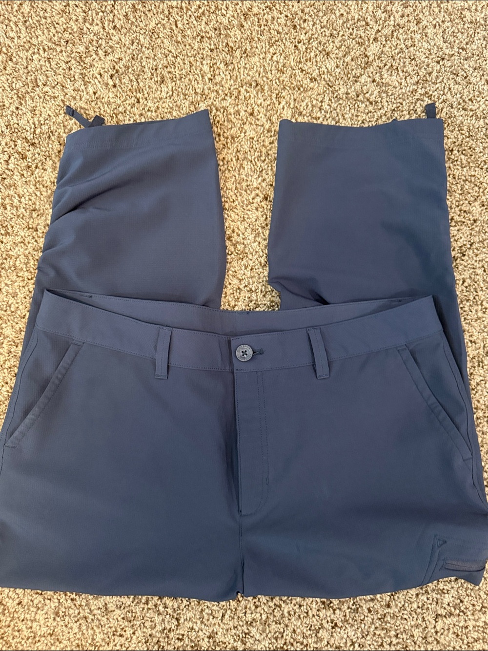 Eddie Bauer Navy Blue Stretch Ripstop Crop Pants